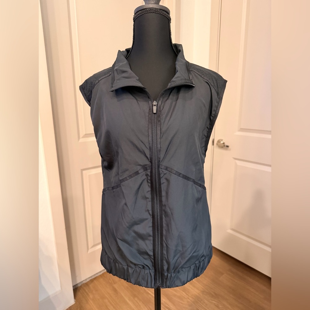 C9 Champion Black Ebony Vest Jacket Top Reflectiv Zip